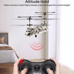 NIB SYMA Remote Control Helicopter S52H Military Transport RC Helicopter Simulat